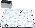 TINY LOVE TL12086000 Edukacinis / kelioninis kilimėlis XL DECOR juodas/baltas