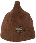 Catrice Medvilninė pirties kepurė su kubilo paveikslėliu, ruda
