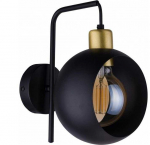 Sieninis &scaron;viestuvas Tk Lighting Tvirtinamasis &scaron;viestuvas CYKLOP Juodas 2750 60W E27
