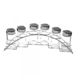 Orion Prieskonių stovas 7 vnt. 100 ml, chromuotas