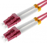 helos LWL OM4 Patchkabel Duplex LSZH 3,0mm LC/LC erikaviolett 5,0m