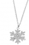 Beneto Glittering sidabrinis pakabukas Snowflake AGS1333 / 47