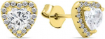 Brilio Silver Brilio Sidabrinis Romantic auksinis-plated earrings with zircons Hearts EA574Y