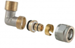 Tdm Brass Tdm_Brass Dviguba i&scaron;ardomoji alkūnė 1475, 20 mm x 1/2", i&scaron;or. sriegis
