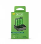 Gold Peak Industries GP GP įkroviklis ReCyko B4D45 4 lizdų LCD 4 portų doko stotis + 4x AA NiMh 2100mAh