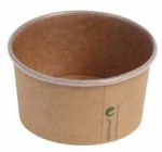 Multi Ledų puodelis 240 ml 8 oz &Oslash;96x52 mm kraft kartonas PLA biologi&scaron;kai skaidus rudas, 20 vnt. x 50 vnt./dėžėje