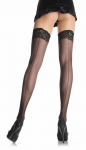 Leg Avenue Europe Sheer Stockings With Backseam - Juodas