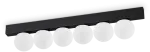 Lubinis &scaron;viestuvas 18W LED pavir&scaron;inis &scaron;viestuvas PING PONG, juodas, 3000K