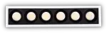 19W LED įleidžiamas linijinis &scaron;viestuvas LIKA, baltas, 3000K