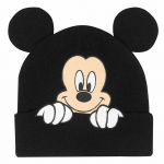 Kepurė Skrybėlė Mickey Mouse Peeping Juoda