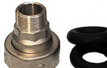 Sienos įvadas 50 mm &ndash; 1 1/4 colio nipelis &ndash; nipelis su 3 veržlėmis. Isiflo