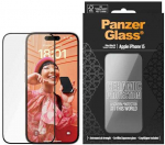 Panzer Glass PanzerGlass | Ekrano apsauga | Apple | iPhone 15 | Keramika, Grūdintas stiklas, Polietileno tereftalatas (PET) | Juodas/Skaidrus | Itin platus pritaikymas w. EasyAligner