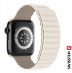 Swissten silikoninė magnetinė juostelė, skirta Apple Watch 42/44/45/49 mm