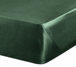 Eurofirany DIVA LINE DINA medvilninio satino paklodė be elastinės gumos, 180 x 210 cm, spalva: tamsiai žalia