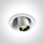 6W LED įleidžiamas reguliuojamas &scaron;viestuvas, baltas, 3000K, 11106T/W/W