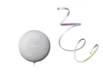 Komplektas- i&scaron;manusis garsiakalbis GOOGLE NEST + 6W SMART FLEX LED juosta, 1,8m