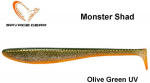 Guminukas Savage Gear Monster Shad Olive Žalias UV