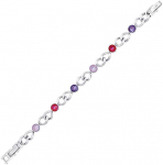 Crystalp Charming bracelet with Swarovski crystals Solara 22295.PIN.E