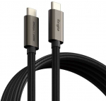 Kabelis PD 240W 1m USB-C - USB-C Ringke USB 3.2 GEN 2X2 Juodos spalvos