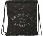Kuprinė su virvutėmis Safta California Juoda 35 x 40 x 1 cm