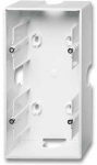 ABB-basic55 Pagrindas, blizgiai baltas, 2 moduliai, pristatomas be rėmo