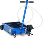 MSW Drenažo grindų vežimėlis alyvos keitimui su rankiniu siurbliu 20 l/min 55 l