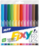MFP žymekliai, 12 vnt., PP, 13,3/0,9 cm