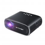 BlitzWolf BW-V4 1080p LED &scaron;viestuvas / projektorius, Wi-Fi + Bluetooth (juodas)