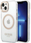 Guess dėklas, skirtas iPhone 15 Plus 6,7 GUHMP15MHTRMD auksinis HC Magsafe Metal Outline