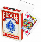 Bicycle Blank Back Standard Face Raudona kortos