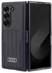 Samsung Galaxy Z Fold6 Audi Synthetic Leather (AU-TPUPCMFold6-Q5/D1-BK) dėklas telefonui juodos spalvos