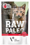 Vetexpert Drėgnas Kačių Maistas - RAW PALEO Suaugusių sterilizuotų kačių Jautiena 100 g