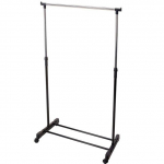 Drabužių kabykla metalinas juoda ant ratukų 160 cm