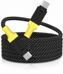 Tactical MagRope USB-C/USB-C 1m juodos ir geltonos spalvos