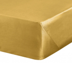 Eurofirany DIVA LINE DINA medvilninio satino paklodė be elastinės gumos, 180 x 210 cm, spalva: garstyčių