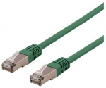 Deltaco SFTP-63GH, 3 m, Cat6, S/FTP (S-STP), RJ-45, RJ-45, žalias