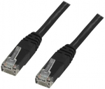 Deltaco TP-625S, 25 m, Cat6, U/UTP (UTP), RJ-45, RJ-45, juodas