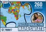 Dėlionė Zachem Edukacinis galvosūkis &ndash; pasaulio žemėlapis