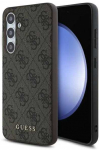 GUESS dėklas skirtas Samsung Galaxy S24 FE GUHCS24FEG4GFBR (HC PU 4G Metal Logo) rudos spalvos