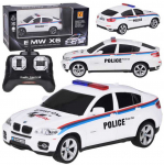 Jokomisiada BMW X6 sportinis policijos automobilis su nuotolinio valdymo pulteliu RC0660 BI