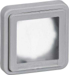 LAURITZ KNUDSEN Opus&reg; 74 pramoninis adapterio dangtelis su membrana, 1 modulis, tamsiai pilkas