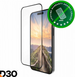 Dbramante1928 Eco-shield ekrano apsauga, Apple iPhone 16/15, juodi kra&scaron;tai