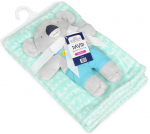 Baby Matex Kūdikio pledas 75x100 David 01 Me&scaron;kiukas koala &scaron;viesiai žalias pliu&scaron;inis žaislas talismanas BabyMatex