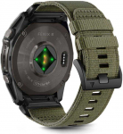 Apyrankė Garmin Fenix 5X / 5X Plus / 6X / 6X Pro / 7X / 8 (51mm) Tech-Protect Nylon Classic Olive Žalias