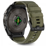 Apyrankė Garmin Fenix 5X / 5X Plus / 6X / 6X Pro / 7X / 8 (51mm) Tech-Protect Nylon Classic Olive Žalias