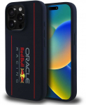 Red Bull Raudona Bull Raudonas BULL dėklas skirtas Apple iPhone 15 Pro compatible with MagSafe RBHMP15L24SIOLRV (Silicone Oversize Vertical Logo) mėlynos spalvos
