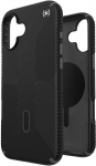Speck Presidio2 Grip ClickLock & MagSafe &ndash; dėklas, skirtas iPhone 16 Plus (juodas / &scaron;iferio pilkas / baltas)