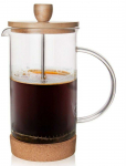 Arbatinukas infuzinis, stiklinis ąsotis su stūmokliu, kavai, arbatai, žolelėms, 1 l