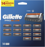 Gillette Fusion ProGlide Skustuvo Vyrams Galvutės, 14 vnt
