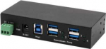 Exsys EXSYS EX-11244HMS 4 prievadų USB 3.2 Gen 1 DIN bėgio stebulės su VIA VL813 sieniniu mikroschemų rinkiniu